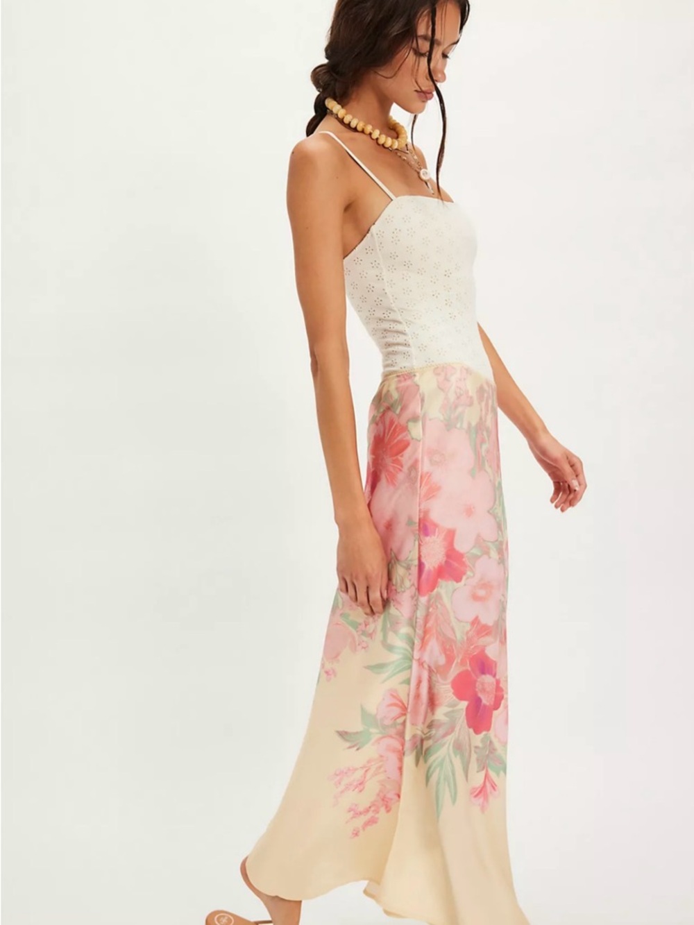 Free People Fabian Set Pale Yellow Combo Size small